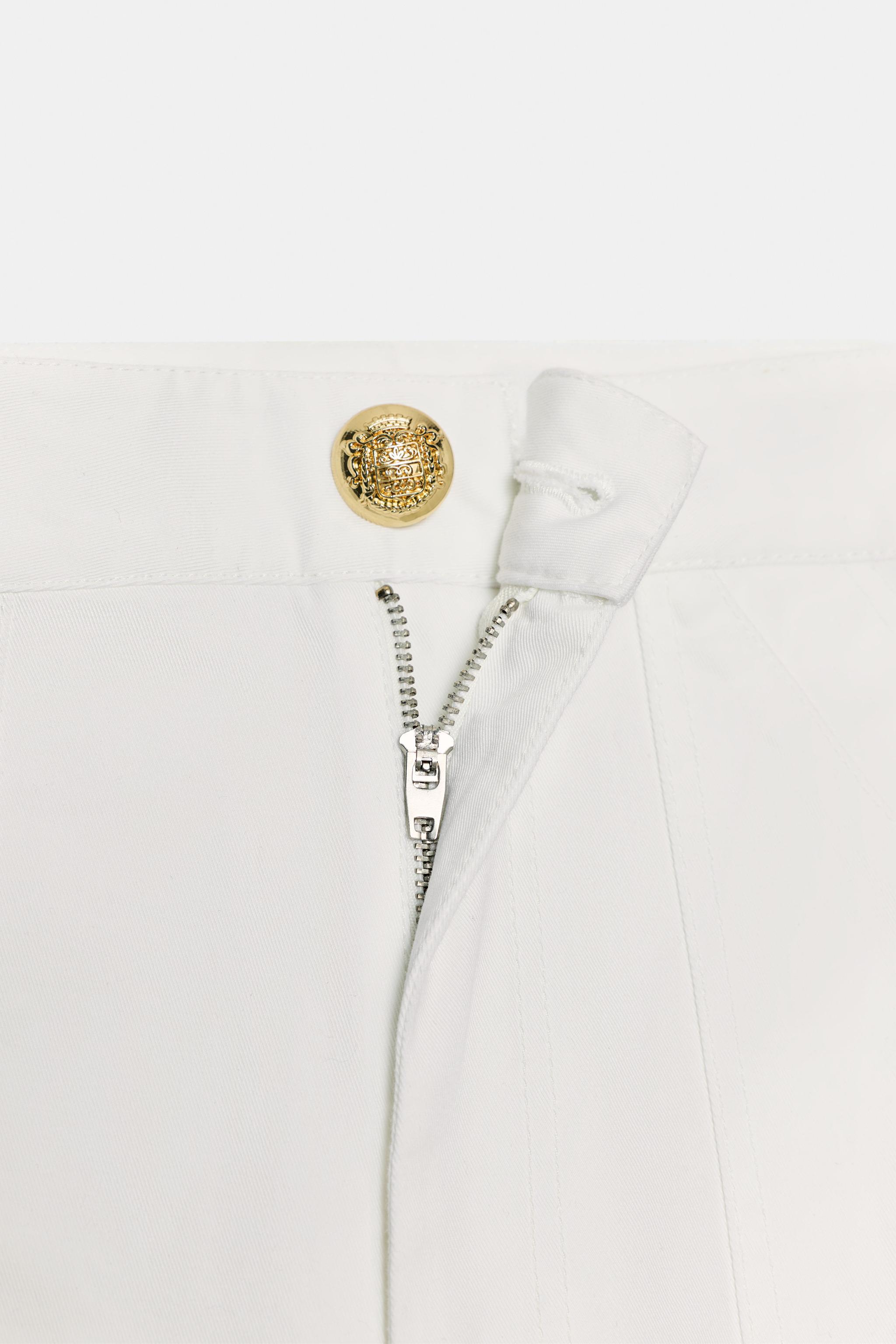 ZW COLLECTION COTTON WIDE LEG PANTS